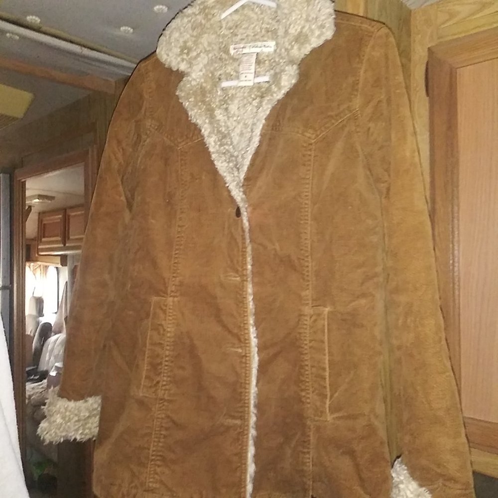 Abercrombie & Fitch Faux Fur Mini Puffer Jacket